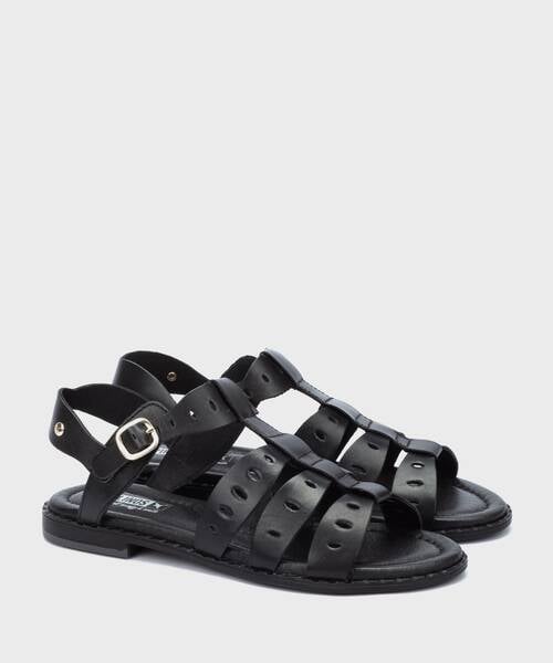 Sandalias Planas | ALGAR W0X-0747 | BLACK | Pikolinos