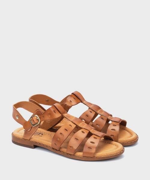 Sandalias Planas | ALGAR W0X-0747 | BRANDY | Pikolinos