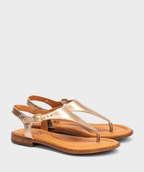 Flat Sandals | ALGAR W0X-0954CL | CHAMPAGNE | Pikolinos