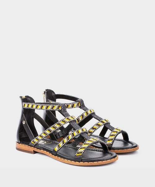 Sandalias Planas | ALGAR W0X-MA0618 | BLACK | Pikolinos