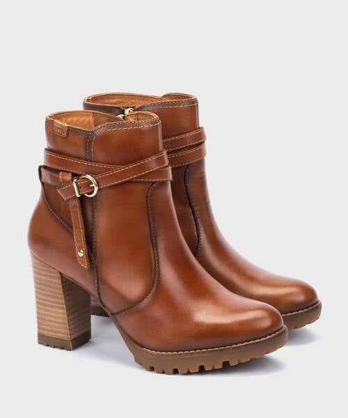 Heeled Booties | CONNELLY W7M-8806 | BRANDY | Pikolinos