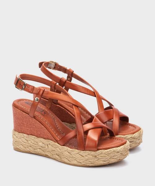 Wedges | RONDA W7W-1759 | BRICK | Pikolinos