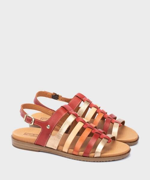 Flat Sandals | FORMENTERA W8Q-0799C3 | CORAL | Pikolinos