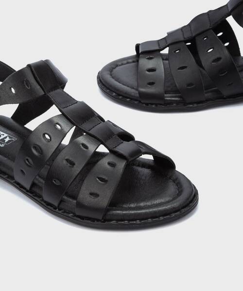 Sandalias Planas | ALGAR W0X-0747 | BLACK | Pikolinos