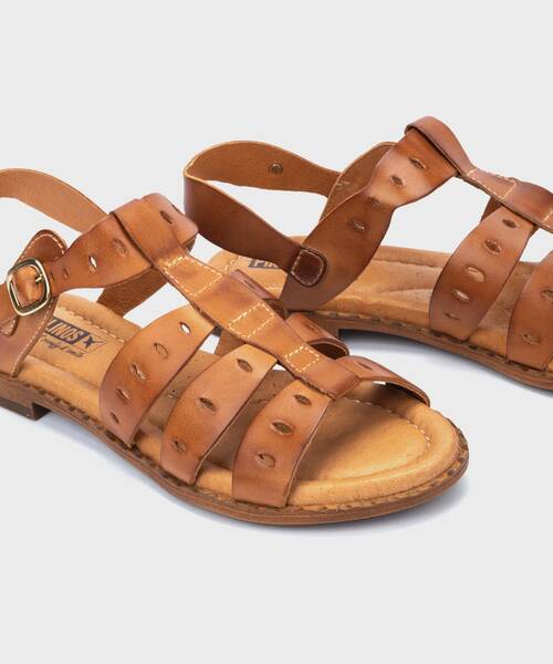 Sandalias Planas | ALGAR W0X-0747 | BRANDY | Pikolinos