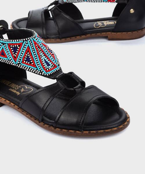 Sandalias Planas | ALGAR W0X-MA0646 | BLACK | Pikolinos