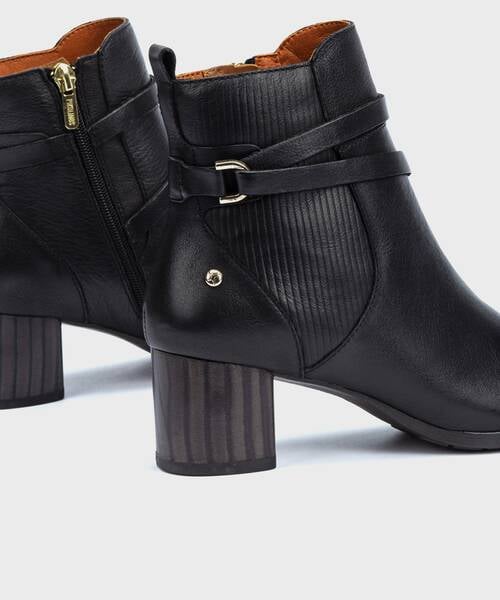 Heeled Booties | CALAFAT W1Z-8841 | BLACK | Pikolinos