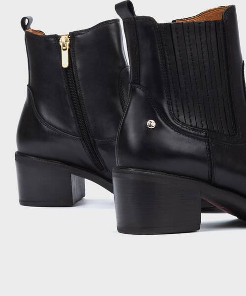 Heeled Booties | BACAROT W2D-8909 | BLACK | Pikolinos