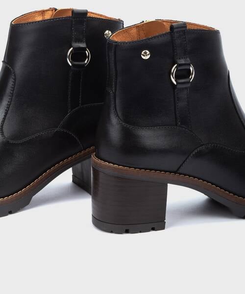 Heeled Booties | LLANES W7H-8817 | BLACK | Pikolinos